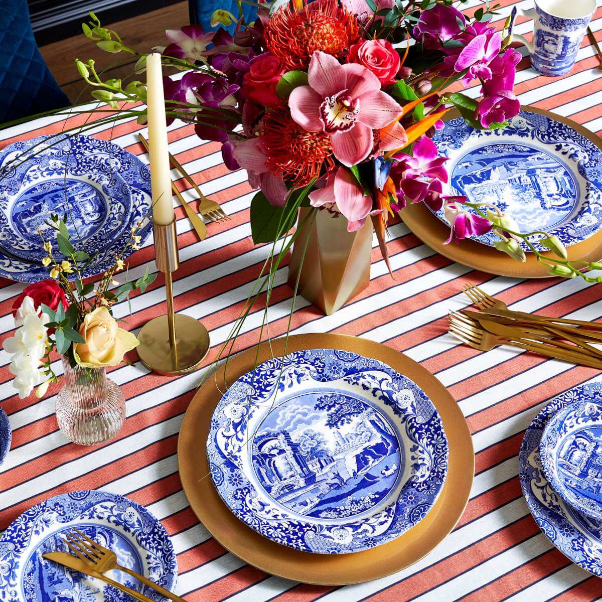 SPODE 6 KİŞİLİK 18 PCS KUPASIZ YEMEK SETİ MAVİ | Sisterhood Home